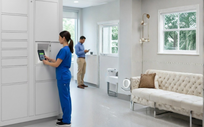 Smart lockers for healthcare facilities
